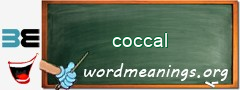WordMeaning blackboard for coccal